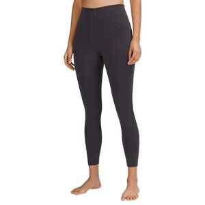 Lululemon InStill High-Rise Legging 25" Black Granite Grey SmoothCover Sz 6